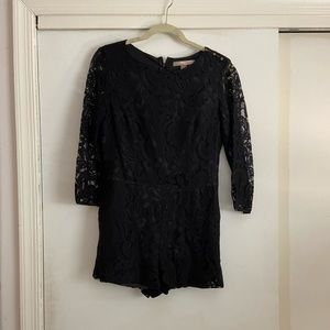 Black lace romper